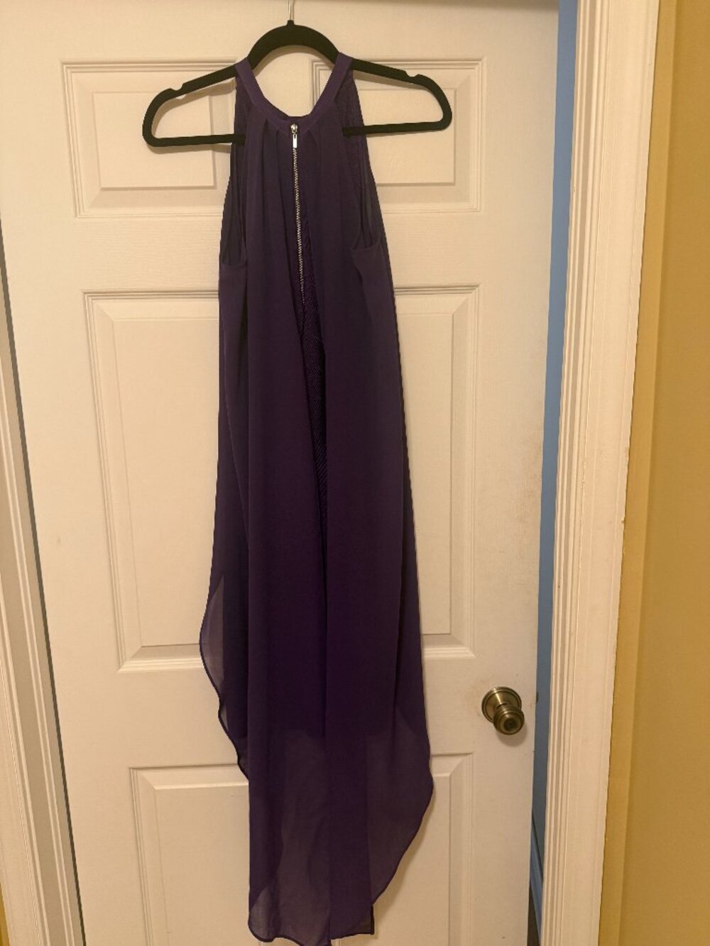 Purple Bondage dress with beautiful sheer overlay